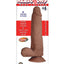 Realcocks Dual Layered #4 Bendable Thick Dildo - Brown/Caramel - 8in