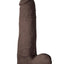 Realcocks Dual Layered #4 Bendable Thick Dildo - Brown/Chocolate - 8in