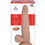 Realcocks Dual Layered #5 Bendable Dildo Thin Tip - Flesh/Vanilla - 8in