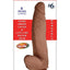 Realcocks Dual Layered #6 Bendable Dildo Curved - Brown/Caramel - 8in