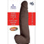 Realcocks Dual Layered #6 Bendable Dildo Curved - Brown/Chocolate - 8in