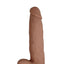 Realcocks Dual Layered #7 Bendable Dildo - Brown/Caramel - 8.5in