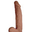 Realcocks Dual Layered #8 Bendable Dildo - Brown/Caramel - 9in