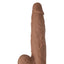 Realcocks Dual Layered #9 Bendable Thick Dildo - Caramel - 9in