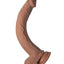 Realcocks Dual Layered Bendable Dildo - Chocolate - 11in