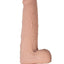 Realcocks Dual Layered Uncut Slider Thin Tip Dildo - Vanilla - 8.5in