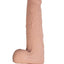 Realcocks Dual Layered Uncut Slider Thin Tip Dildo - Vanilla - 8.5in