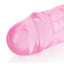 Realrock Crystal Clear Double Dong - Pink - 18in
