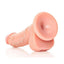 Realrock Curved Realistic Dildo with Balls and Suction Cup