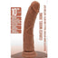 Realrock Curved Realistic Dildo with Suction Cup - Caramel - 10in