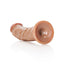 Realrock Curved Realistic Dildo with Suction Cup - Caramel - 6in