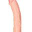 Realrock Curved Realistic Dildo with Suction Cup - Vanilla - 7in