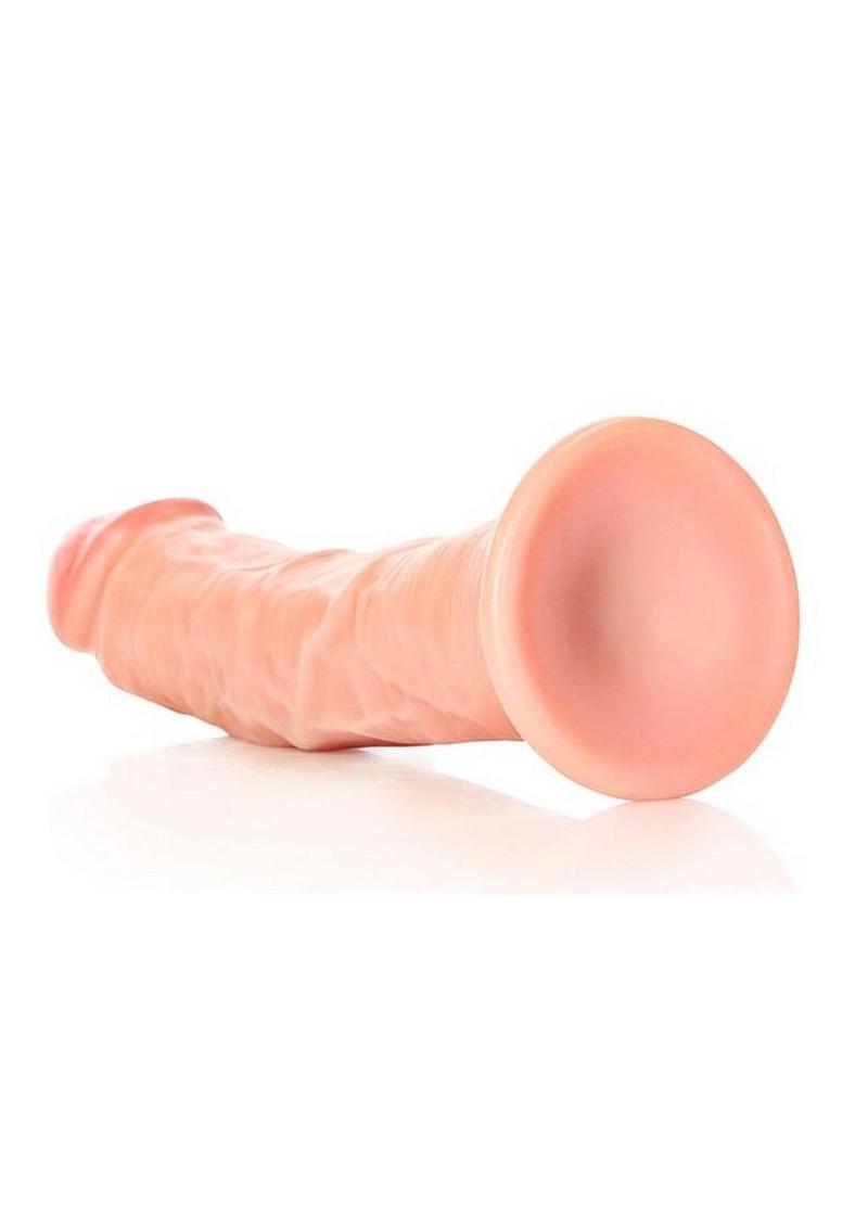 Realrock Curved Realistic Dildo with Suction Cup - Vanilla - 8in