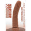 Realrock Curved Realistic Dildo with Suction Cup - Caramel - 9in