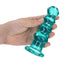 Realrock Curvy Dildo Or Butt Plug - Turquoise - 5.5in