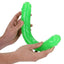 Realrock Double Dong Glow In The Dark Dildo - Green - 15in