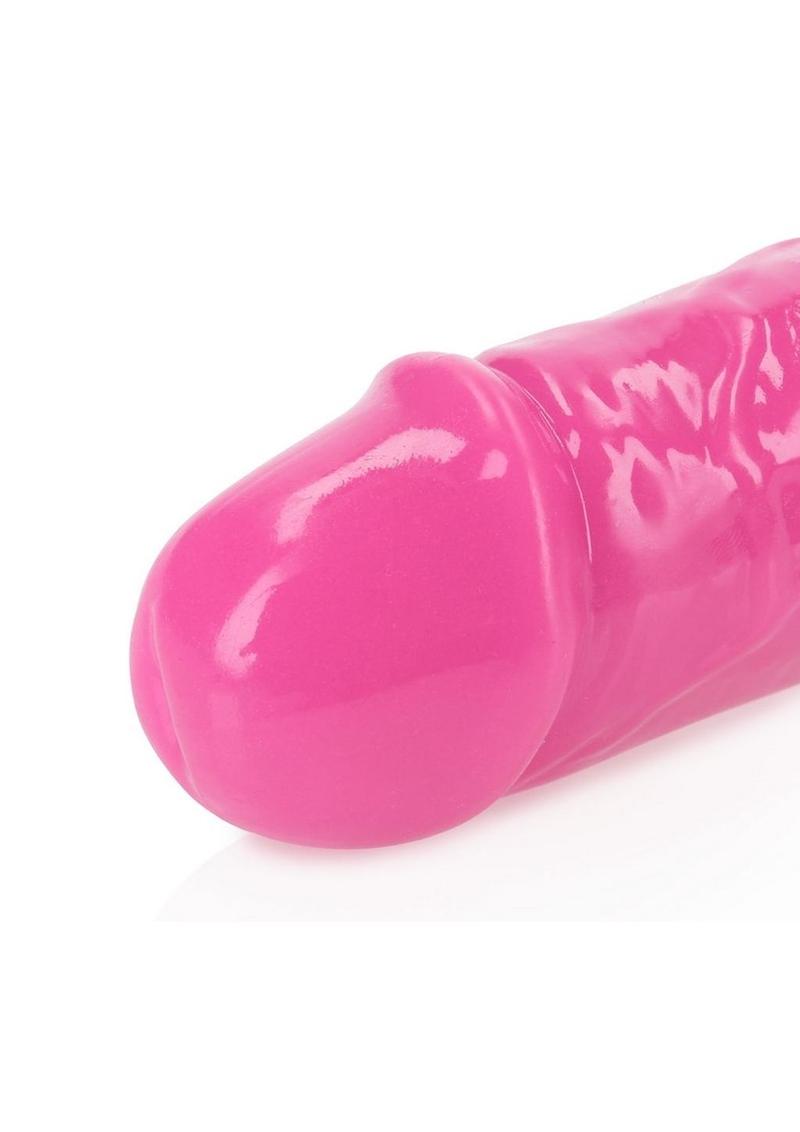 Realrock Double Dong Glow In The Dark Dildo - Pink - 15in