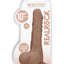 Realrock Skin Realistic Dildo with Balls - Caramel - 10in