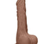 Realrock Skin Realistic Dildo with Balls - Caramel - 10in