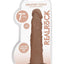 Realrock Skin Realistic Dildo Without Balls - Caramel - 7in