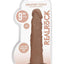 Realrock Skin Realistic Dildo Without Balls - Caramel - 9in