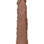 Realrock Skin Realistic Dildo Without Balls - Caramel - 9in