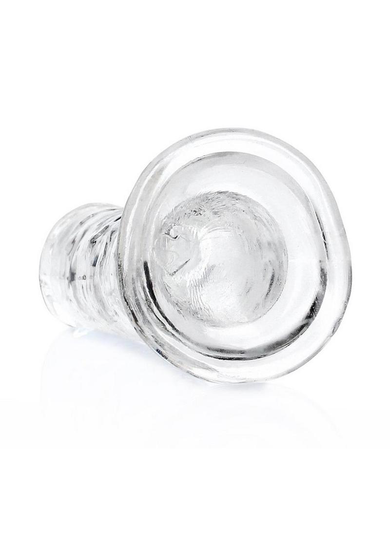 Realrock Skin Realistic Striaght Dildo Without Balls - Clear - 6in