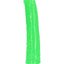 Realrock Slim Glow In The Dark Dildo with Suction Cup - Glow In The Dark/Green - 10in