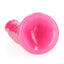 Realrock Slim Glow In The Dark Dildo with Suction Cup - Glow In The Dark/Pink - 10in