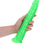 Realrock Slim Glow In The Dark Dildo with Suction Cup - Glow In The Dark/Green - 11in