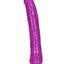 Realrock Slim Glow In The Dark Dildo with Suction Cup - Glow In The Dark/Purple - 11in