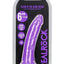Realrock Slim Glow In The Dark Dildo with Suction Cup - Glow In The Dark/Purple - 6in