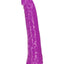 Realrock Slim Glow In The Dark Dildo with Suction Cup - Glow In The Dark/Purple - 7in