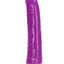 Realrock Slim Glow In The Dark Dildo with Suction Cup - Glow In The Dark/Purple - 8in