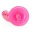 Realrock Slim Glow In The Dark Dildo with Suction Cup - Glow In The Dark/Pink - 9in