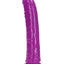 Realrock Slim Glow In The Dark Dildo with Suction Cup - Glow In The Dark/Purple - 9in