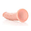 Realrock Slim Realistic Dildo with Suction Cup - Vanilla - 7in