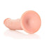 Realrock Slim Realistic Dildo with Suction Cup - Vanilla - 8in