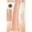 Realrock Slim Realistic Dildo with Suction Cup - Vanilla - 8in