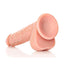 Realrock Straight Realistic Dildo with Balls and Suction Cup
