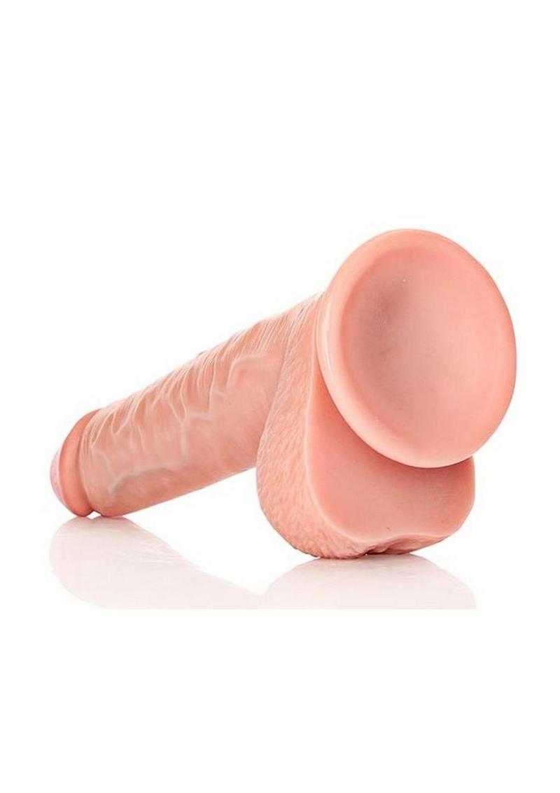 Realrock Straight Realistic Dildo with Balls and Suction Cup