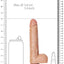 Realrock Straight Realistic Dildo with Balls and Suction Cup - Caramel - 7in