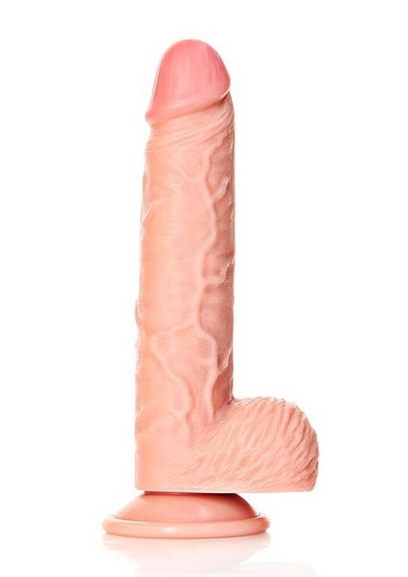 Realrock Straight Realistic Dildo with Balls and Suction Cup