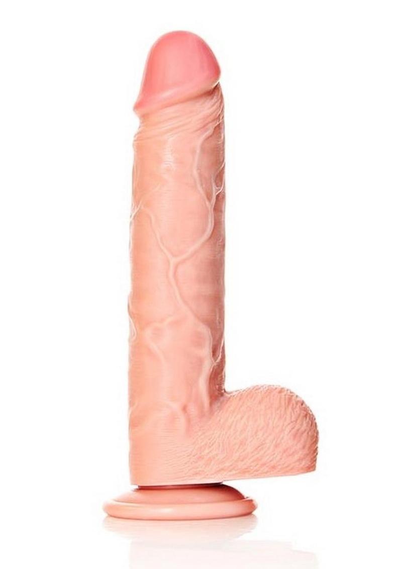 Realrock Straight Realistic Dildo with Balls and Suction Cup