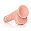 Realrock Straight Realistic Dildo with Balls and Suction Cup - Vanilla - 9in