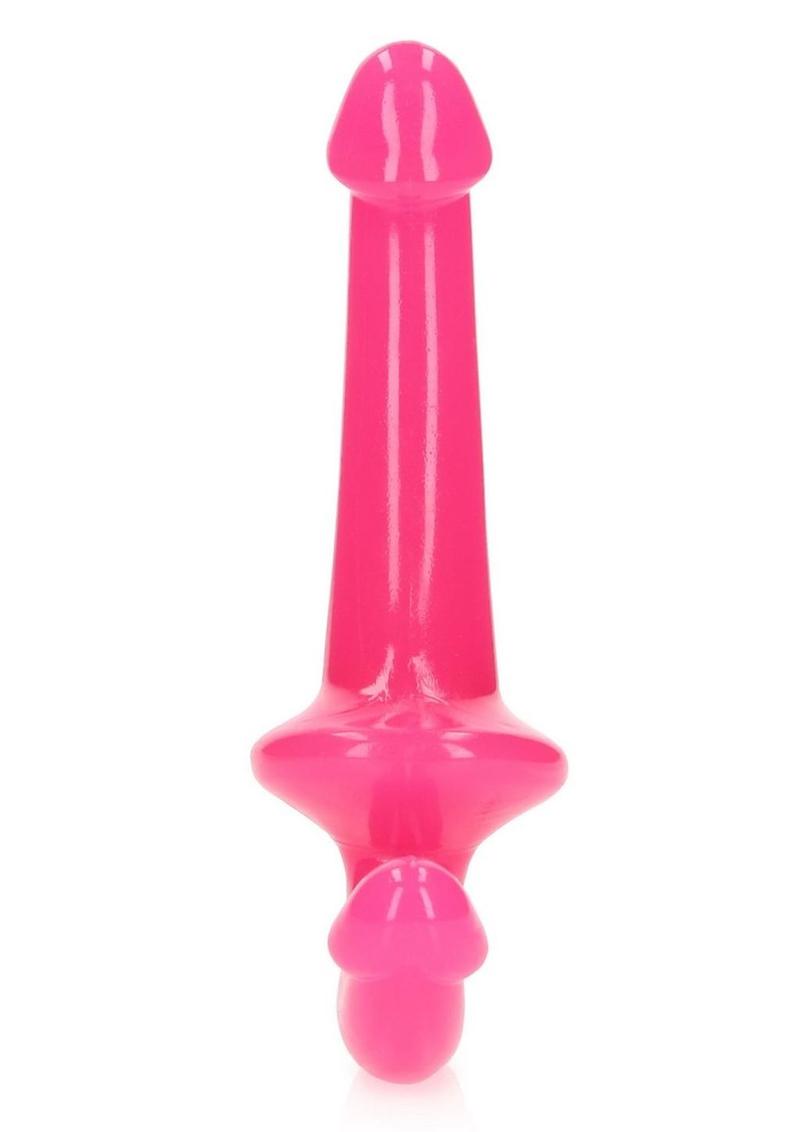 Realrock Strapless Strap-On Glow In The Dark Dildo - Pink - 6in