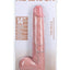 Realrock Ultra Realistic Skin Extra Large Straight Dildo with Balls and Suction Cup - Vanilla - 14in
