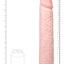 Realrock Ultra Realistic Skin Extra Large Straight Dildo with Suction Cup - Vanilla - 15in
