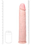 Realrock Ultra Realistic Skin Extra Large Straight Dildo with Suction Cup - Vanilla - 15in