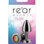 Rear Assets Aluminum Anal Plug - Petite - Grey/Gun Metal/Metal/Multicolor/Rainbow - XSmall